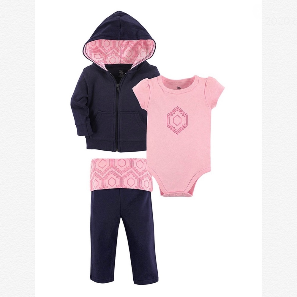 •Pink Moroccan Bodysuit Set - Infant